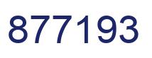 Number 877193 blue image