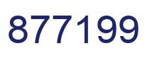 Number 877199 blue image