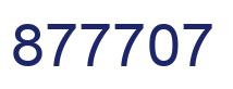 Número 877707 imagen azul