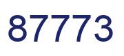 Número 87773 imagen azul