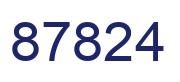 Número 87824 imagen azul