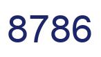 Number 8786 blue image