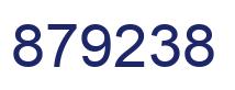 Number 879238 blue image