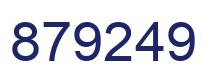 Number 879249 blue image