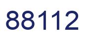 Number 88112 blue image