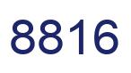 Number 8816 blue image