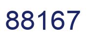 Número 88167 imagen azul