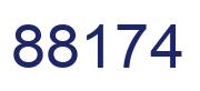 Número 88174 imagen azul
