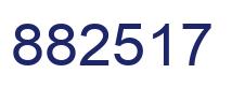 Number 882517 blue image