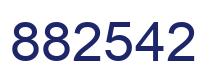 Number 882542 blue image