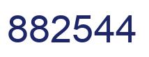 Number 882544 blue image
