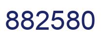 Number 882580 blue image