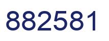 Number 882581 blue image