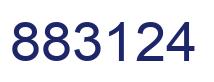 Number 883124 blue image