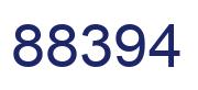 Number 88394 blue image