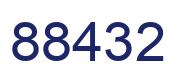 Number 88432 blue image