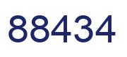 Number 88434 blue image