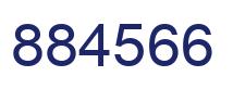 Number 884566 blue image