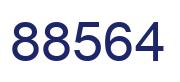 Number 88564 blue image