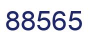 Number 88565 blue image