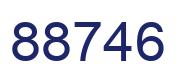 Número 88746 imagen azul