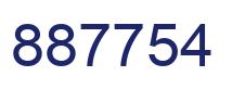 Número 887754 imagen azul