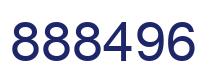 Number 888496 blue image
