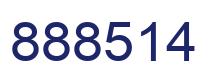 Número 888514 imagen azul