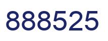 Number 888525 blue image