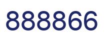 Number 888866 blue image