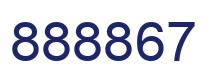 Number 888867 blue image