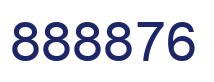 Number 888876 blue image