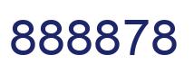 Number 888878 blue image