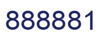 Number 888881 blue image