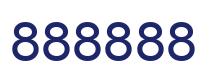Number 888888 blue image