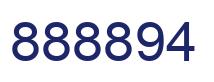 Number 888894 blue image