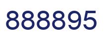 Number 888895 blue image