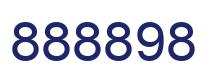 Number 888898 blue image