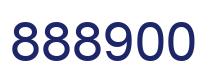 Number 888900 blue image