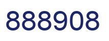 Number 888908 blue image