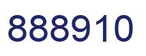 Number 888910 blue image