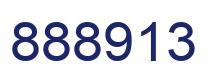 Number 888913 blue image