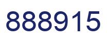 Number 888915 blue image