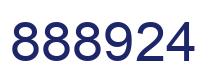 Number 888924 blue image