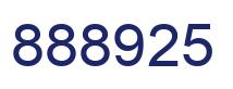 Number 888925 blue image