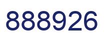 Number 888926 blue image