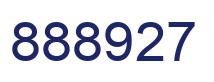 Number 888927 blue image