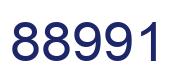 Number 88991 blue image