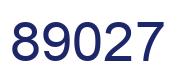 Número 89027 imagen azul