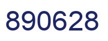 Number 890628 blue image